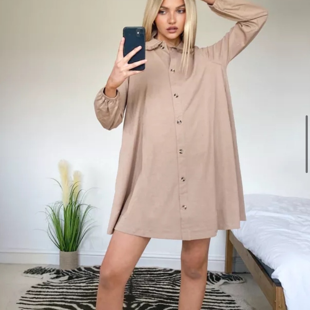ASOS Design Size S Tan Mini Dress